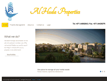 Tablet Screenshot of alhudaproperties.com